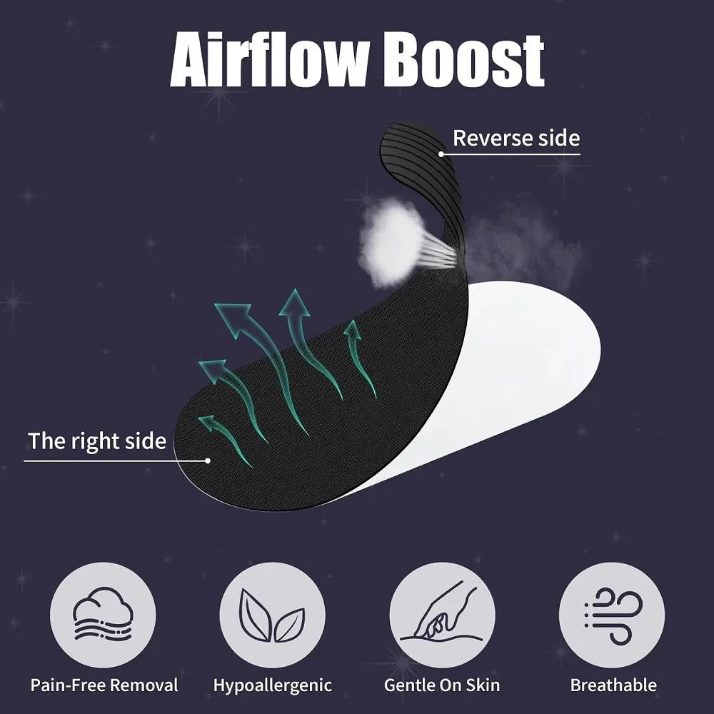 

60Pcs Mouth Tape Sleeping Strip Anti-Snoring Mouth Breathing Tape To Improve Sleep Mouth Sticker for Snoring Lip Patch Kit