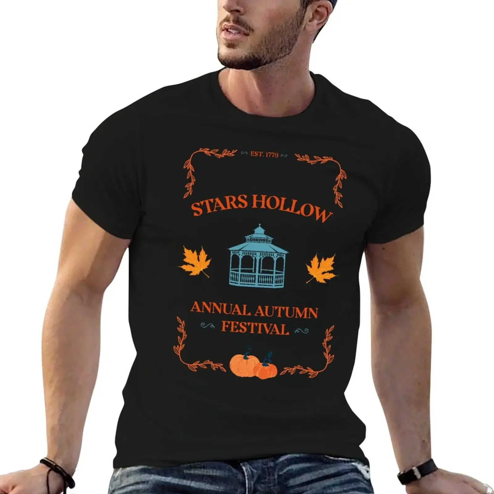 

Stars Hollow Annual Autumn Festival T-Shirt heavyweights cheap stuff valentines clothes slim fit t shirts for men