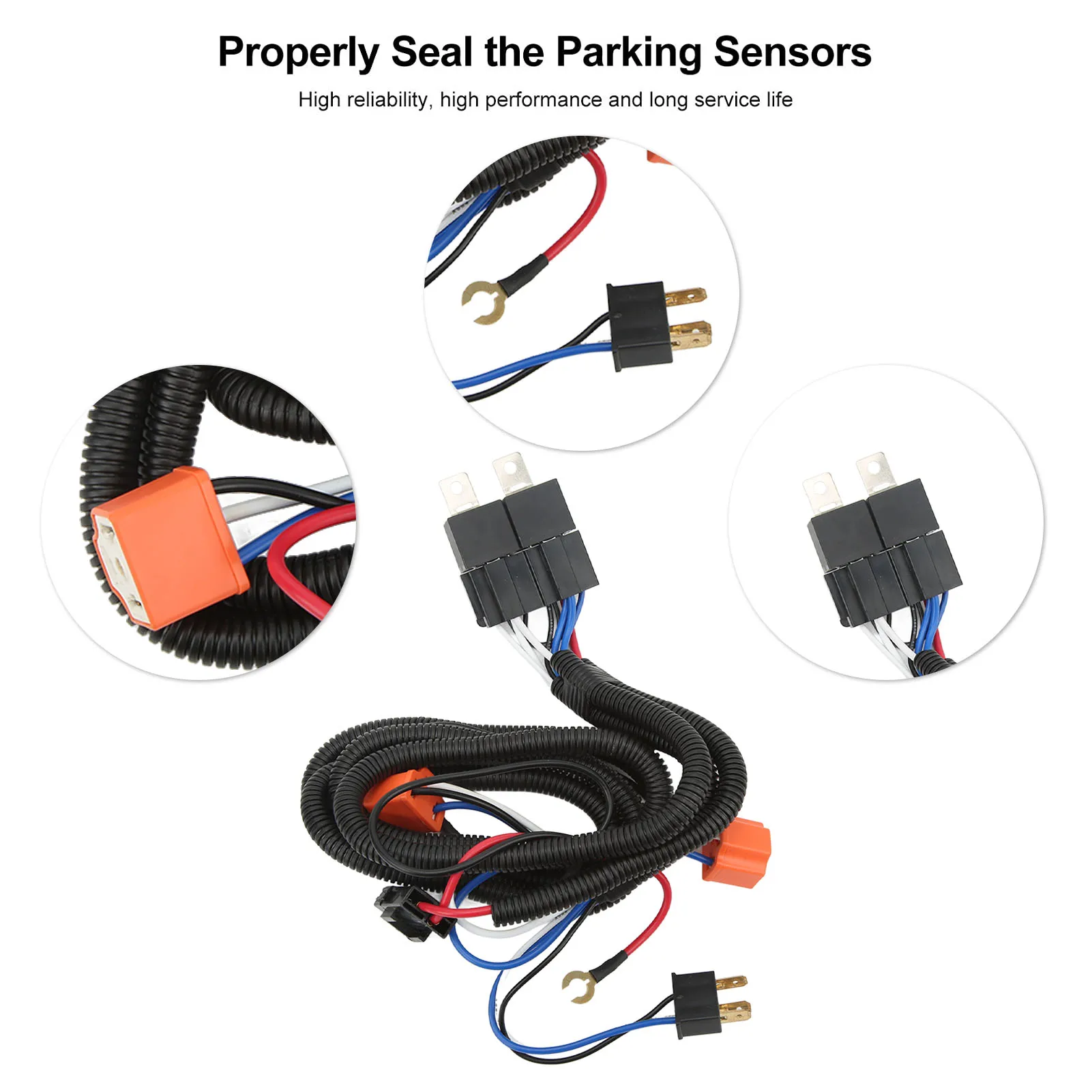 Cablaggio di conversione relè faro flessibile ad alta stabilità H4 Cablaggio relè faro per H6054 H5054 H6054LL 6014 6052 6053