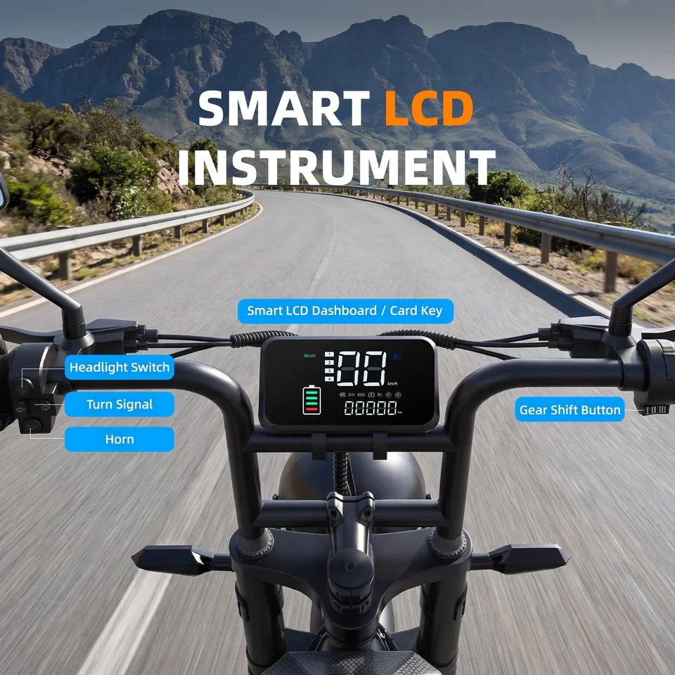 X5 750W Electric Bike 20 Inch Fat Tire 48V15Ah Off Road Ebike US image 5