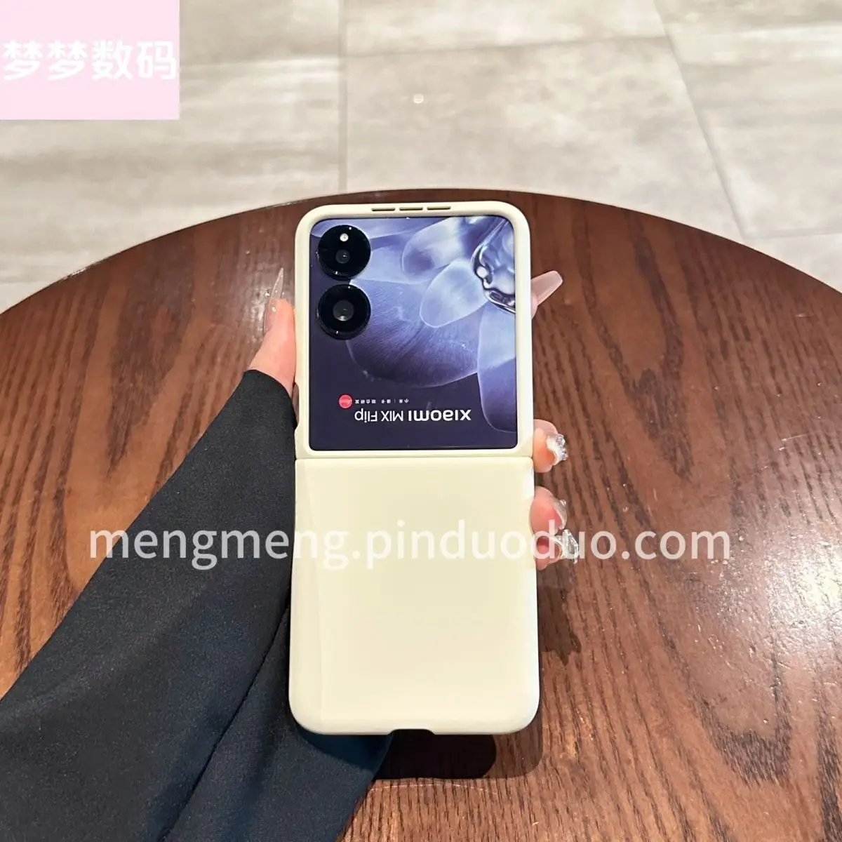 

Case For Xiaomi Mix Flip2 Fashion Simple Pure Color Flip PC Skin-friendly Cover For Xiaomi Mix Flip 2 Shockproof Bumper Funda