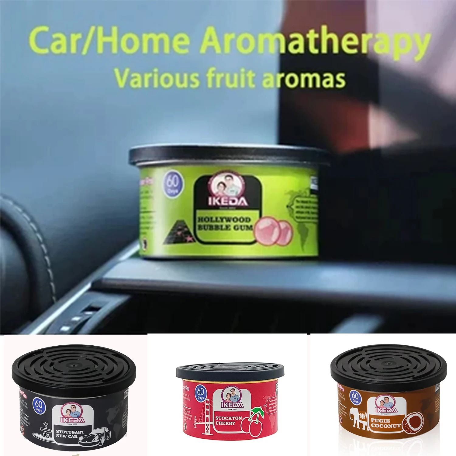 Auto Aroma Parfüm Konserven Auto Lufterfrischer Langlebige Auto Aromatherapie Holz Blöcke Kaffee Geschmack Auto Deodorant Liefert