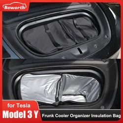 Frunk Cooler Insulation Storage For Tesla Model 3 Y 2023 Organizers Bag Front Trunk Outdoor Picnic with Straps Car Accessories