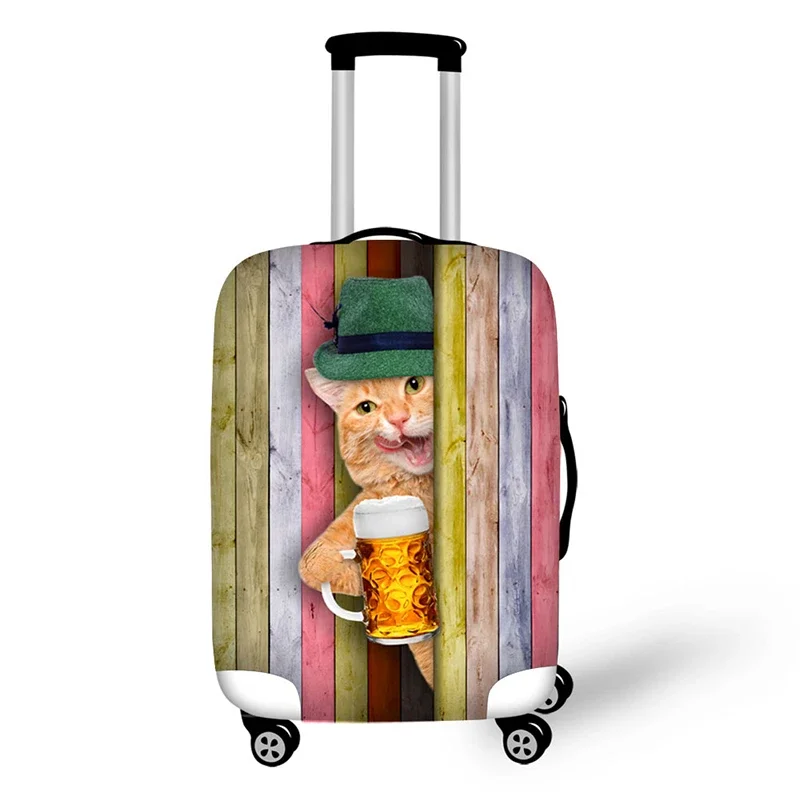 Color Board Animal design travel accessories suitcase protective covers 18-30 inch elastic luggage dust cover case stretchable