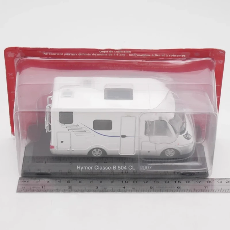 IXO Diecast 1:43 Skala Hymer Classe-B 504 CL 2007 Samochód kempingowy ze stopu aluminium Kolekcja modeli Dekoracja Prezent Zabawki Statyczny wyświetlacz