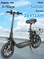 SAMEBIKE PS336 SM-CO2 Electric Bicycle 500W Motor 36V13A E-Bicycle Adult 14inch Tire Fold Small Convenient urban Electric Bike