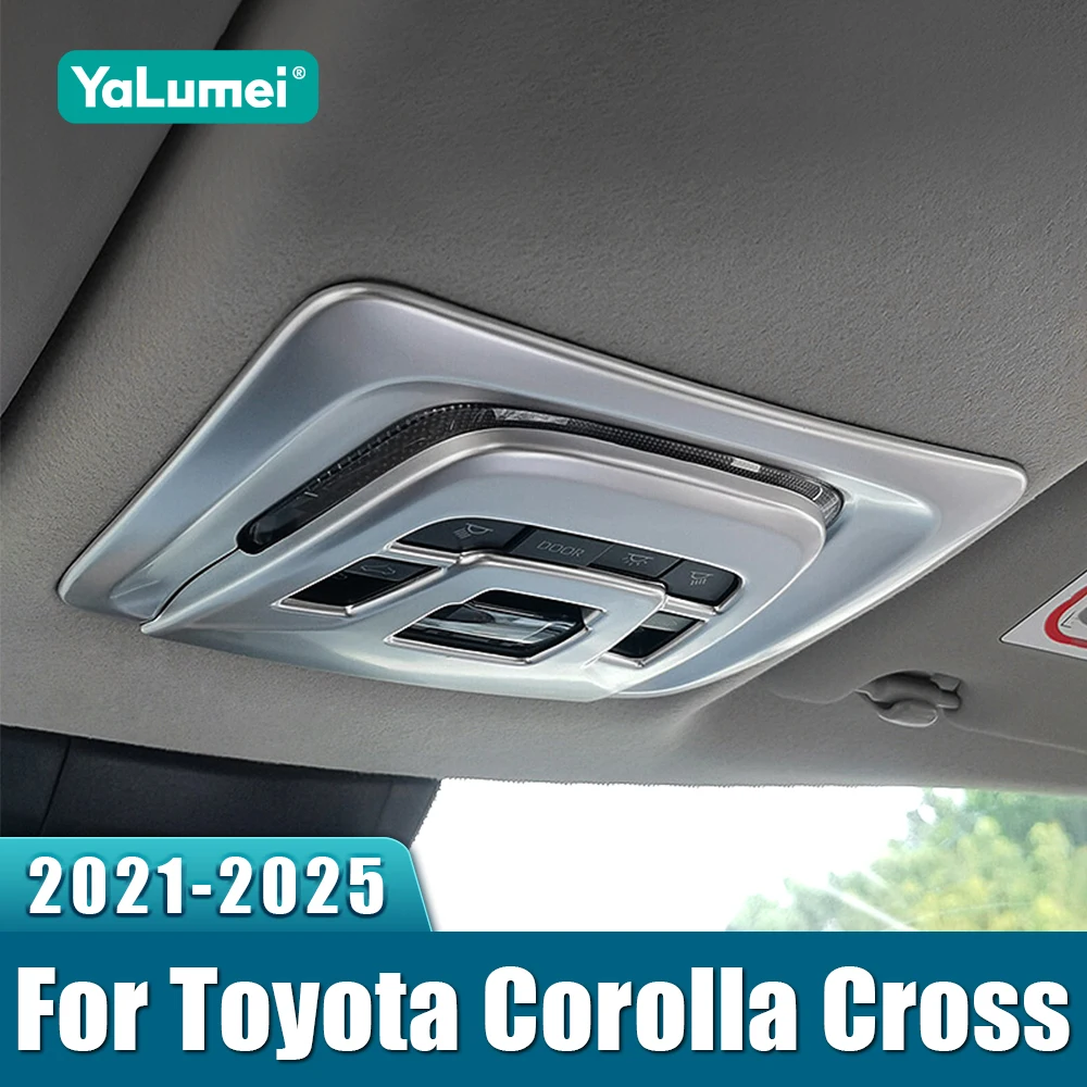

ABS Car Front Rear Reading Light Frame Roof Lamp Trim Cover Case For Toyota Corolla Cross XG10 2021 2022 2023 2024 2025 Hybrid