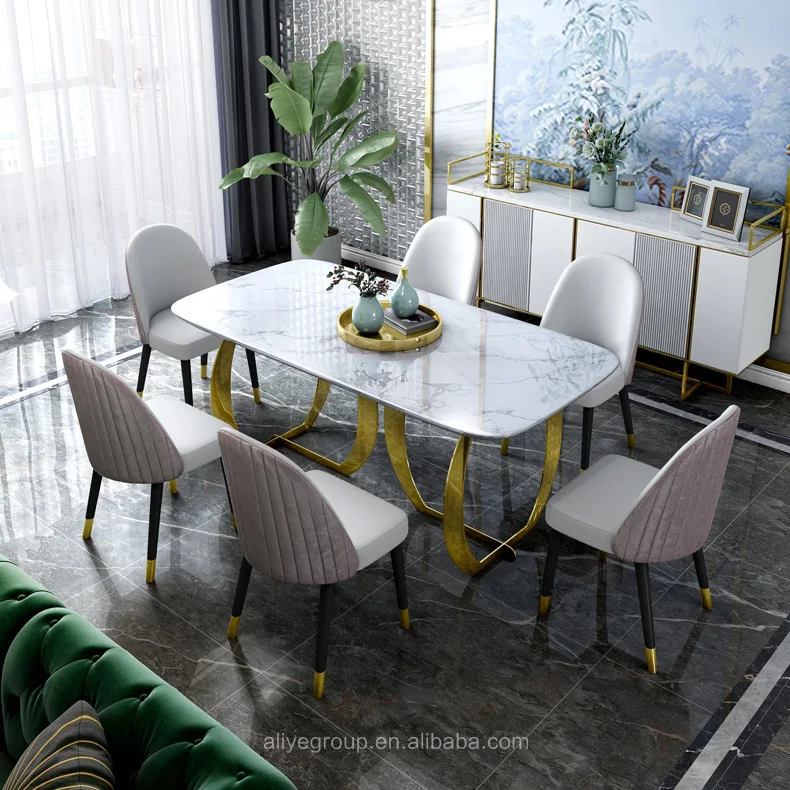 

Nordic Modern style design Luxury dining room Furniture Leather Dining Chair For Kitchen Hot sale products