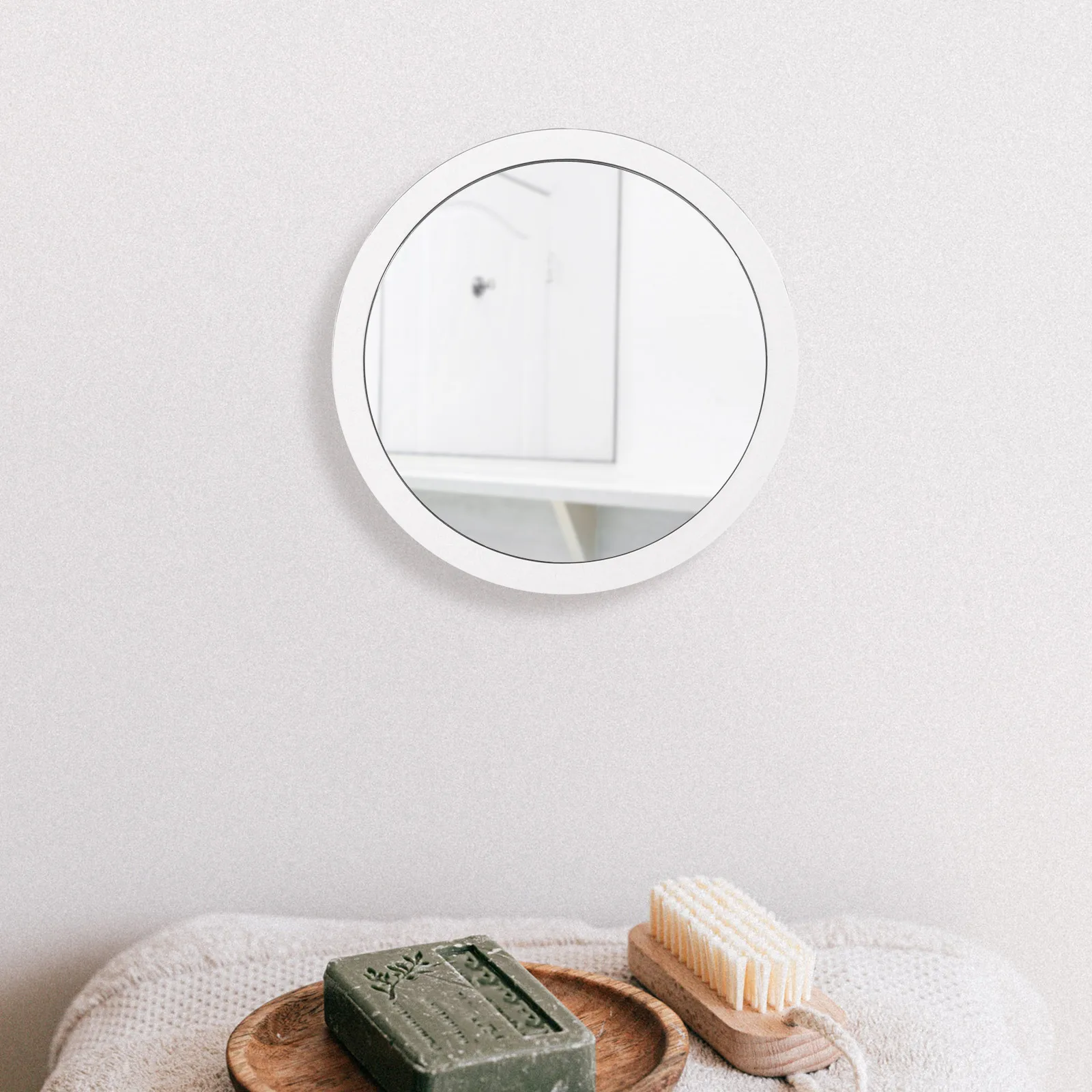 

Makeup Mirror Magnifying Glass Vanity Mirrors Sucker Beauty Shower Suction Cup Travel for Bathroom Magnified