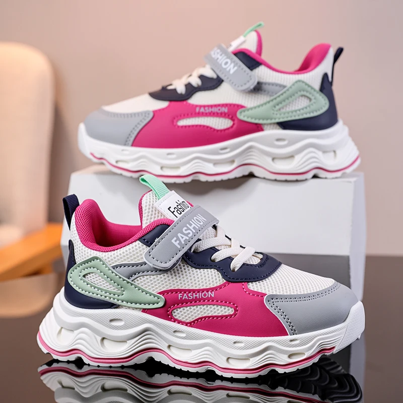 

Casual Children Shoes Breathable Mesh Sneakers for Kids 2025 New Designer Sports Shoes for Boys Girls Comfortable Walking Shoes