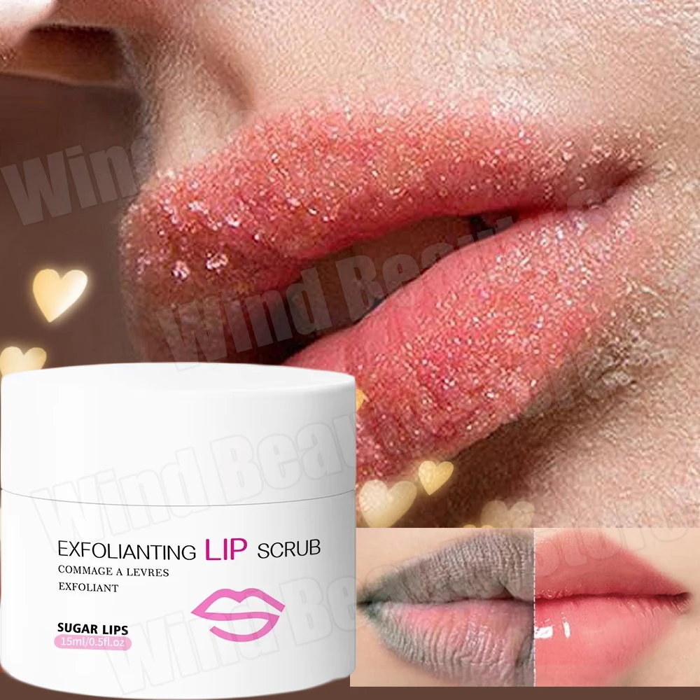 Bálsamo exfoliante aclarador de labios para labios oscuros, elimina el humo oscuro, reparación exfoliante de líneas finas, hidratante, cuidado de labios antigrietas