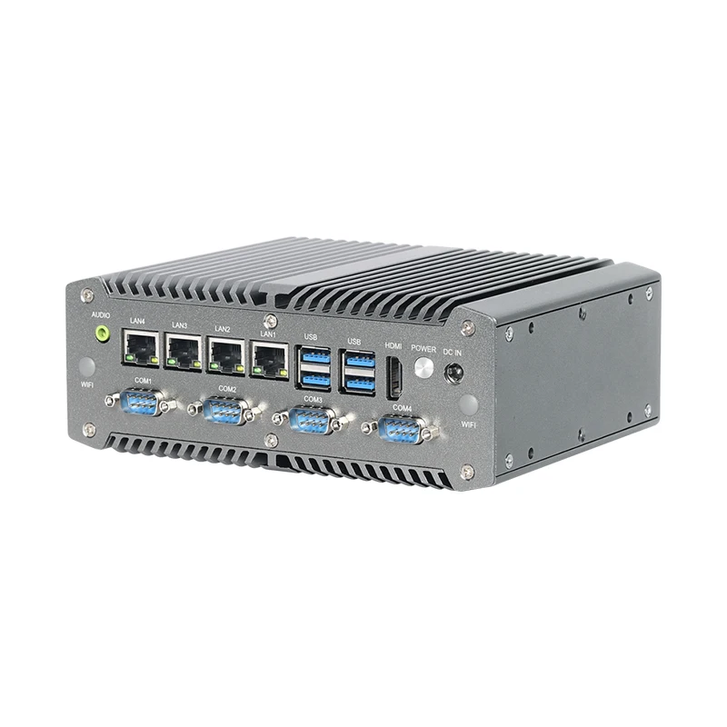 BEBEPC Router mini pc 4 * i211LAN 6 * COM 4G LTE i5 i7 8250U 10510U 1 * LVDS Pfsense LINUX WIN10/11 Suport MAX 32G DDR4 PC Industri