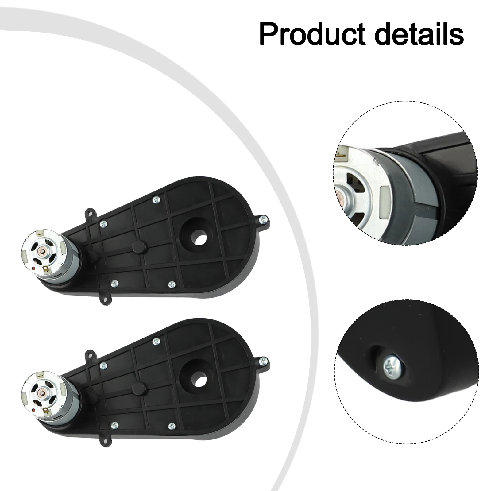 Modyfikacje zabawek elektrycznych Silnik elektryczny 24V Silnik elektryczny Czarny Elektryczna skrzynia biegów Zwiększona funkcjonalność zabawki
