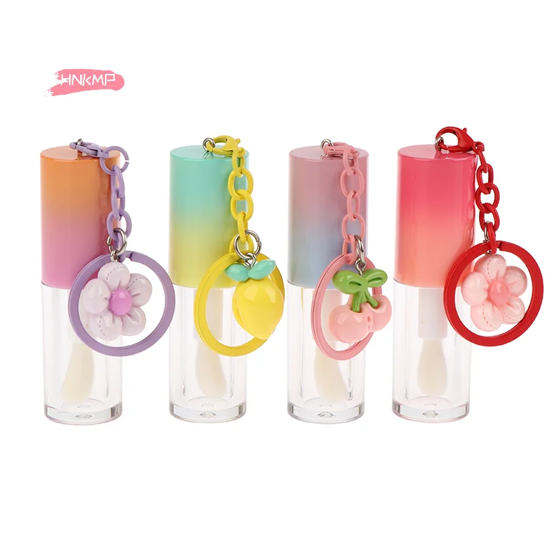 زجاجة ملمع شفاه متدرجة مع سلسلة مفاتيح - حاوية عينة ملمع شفاه فارغة قابلة لإعادة الملء لملمع الشفاه وأحمر الشفاه السائل #6