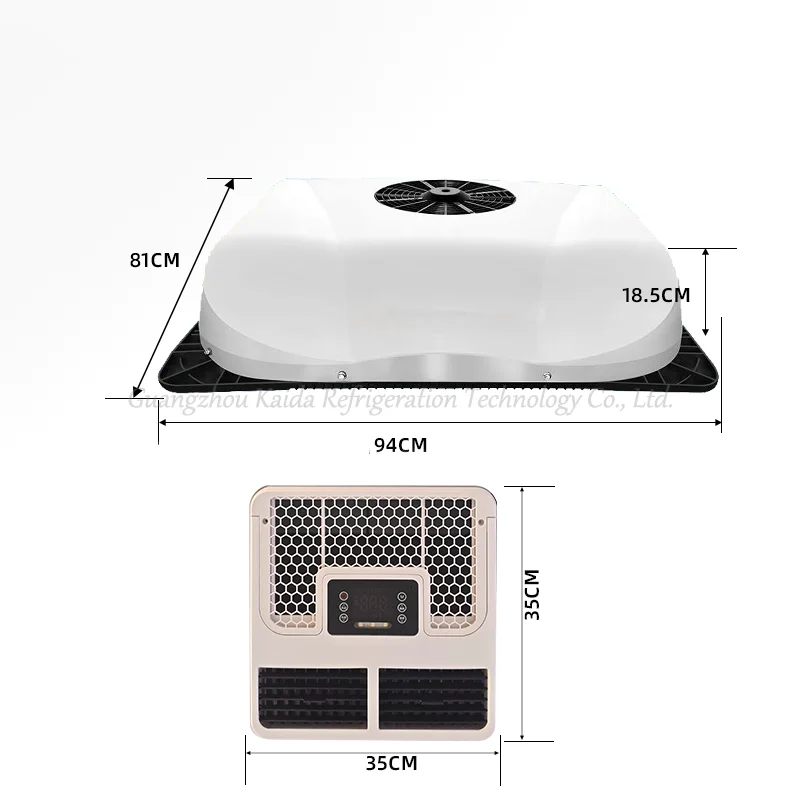 New Direct Current Universal Portable Mini Hidden Electric 24V/12V Radiator Parking Air Conditioner For Truck/RV view 2