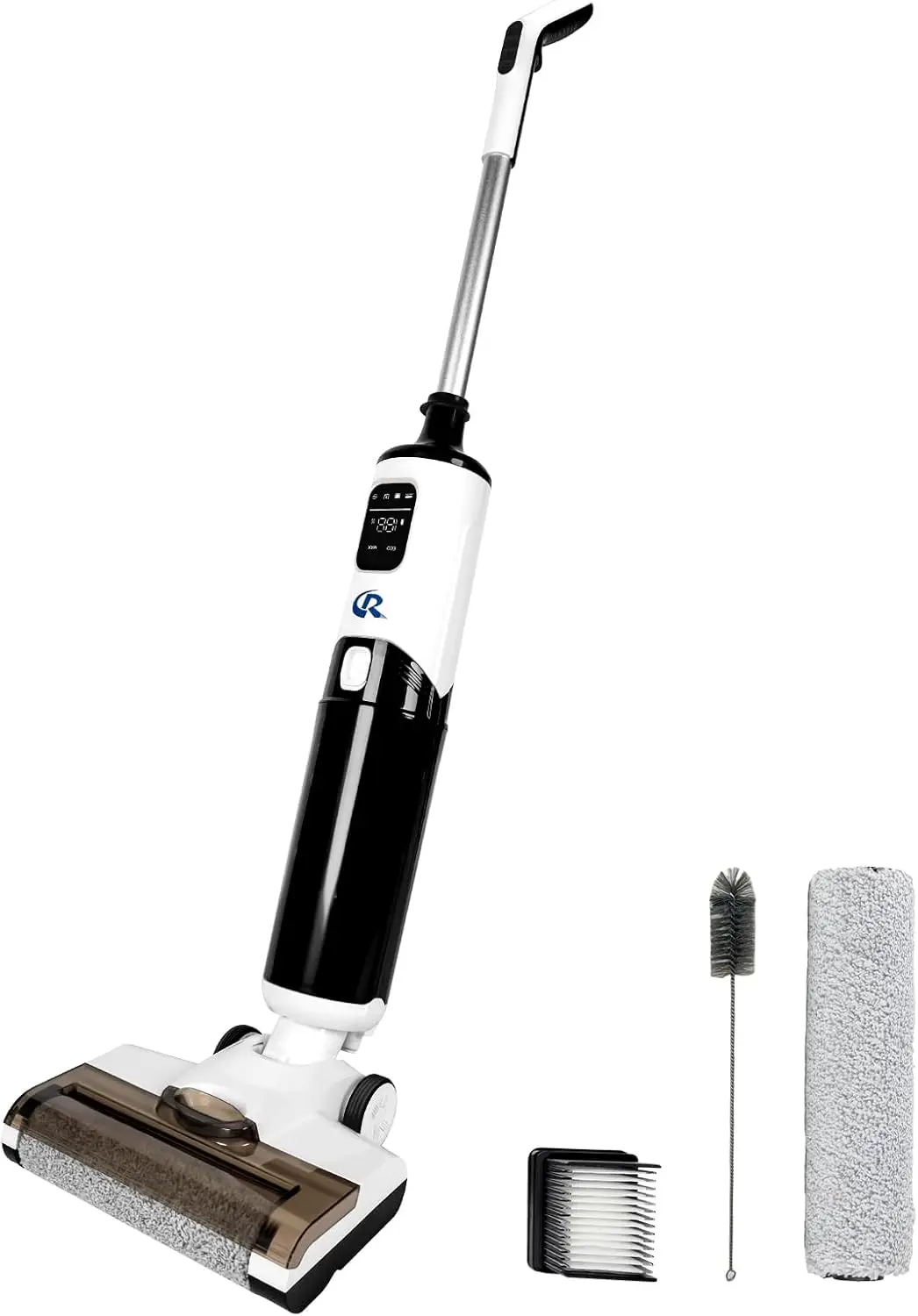 Mop All in One Vacuum and Mop Combo Cordless Wet Dry Vacuum Cleaner and Mop One-Step Cleaning for Hard Floors Smart Display Powe