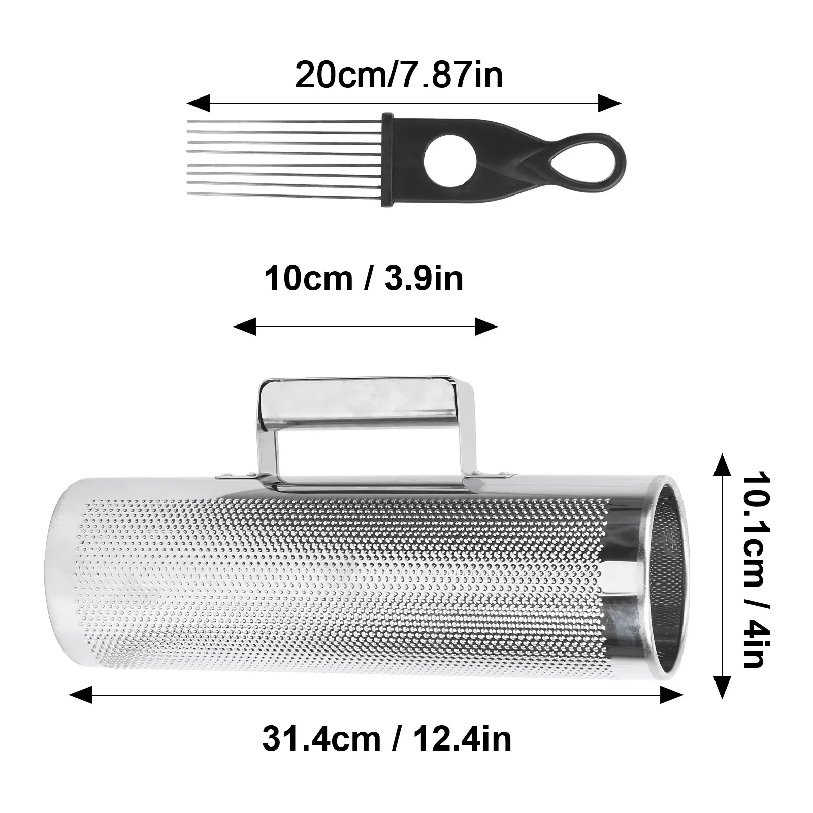 Guiro Shaker Aluminum Orff Percussion Instrument Scraper Music Teaching Aids 4x12in