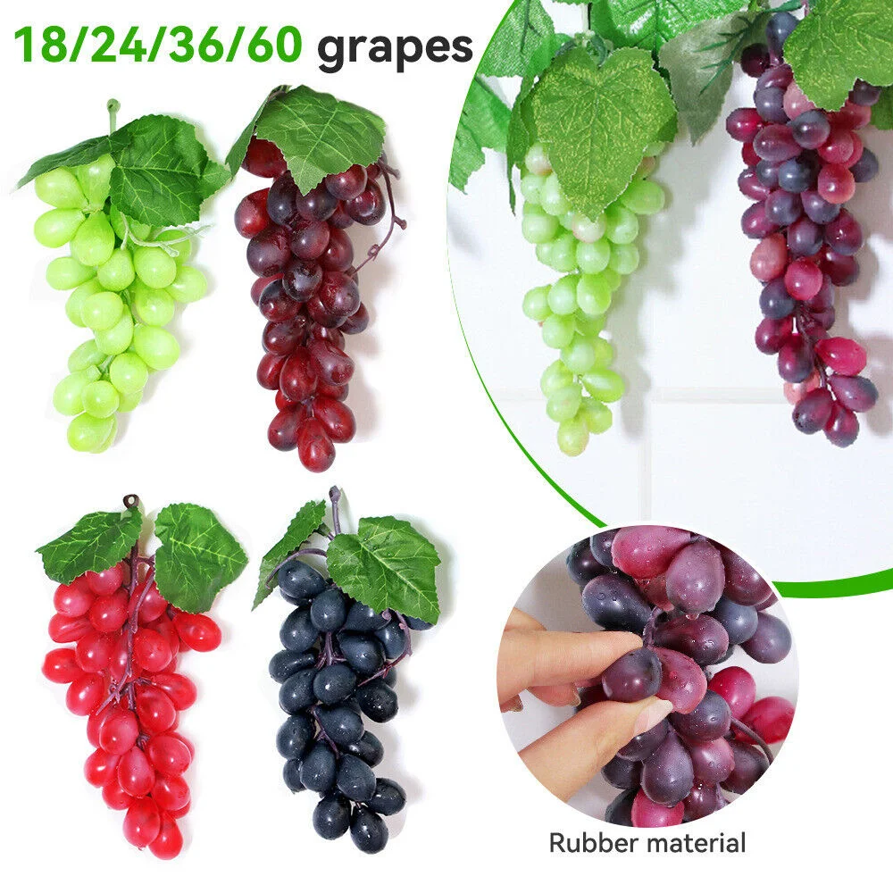 

Artificial Grapes Bunches Diy Artificial Plastic Fake Fruit For Home Garden Decoration Wedding Party Supplies Photography Props