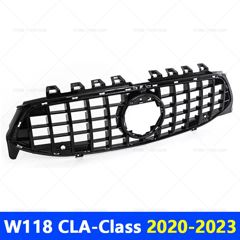 

for 2020-2023 W118 CLA-Class Mercedes Benz CLA180 CLA200 CLA220 CLA250 CLA45 AMG GT Upper Bumper Hood Mesh Front Grill Grille