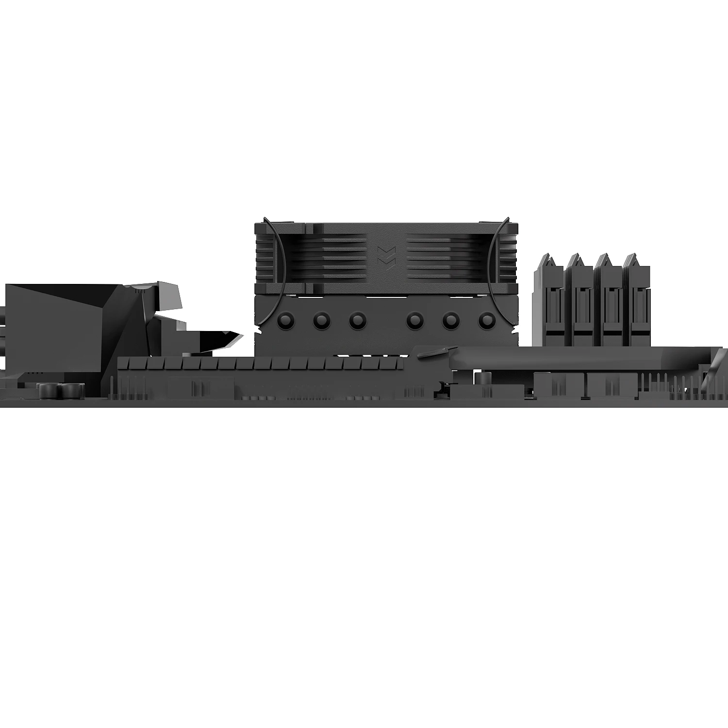 TEUCER TE-55 ロープロファイル CPU クーラー 6 ヒートパイプ CPU 空冷クーラー 15 ミリメートル厚スリムファン LGA1700/1200/115X/2011/AM5/AM4