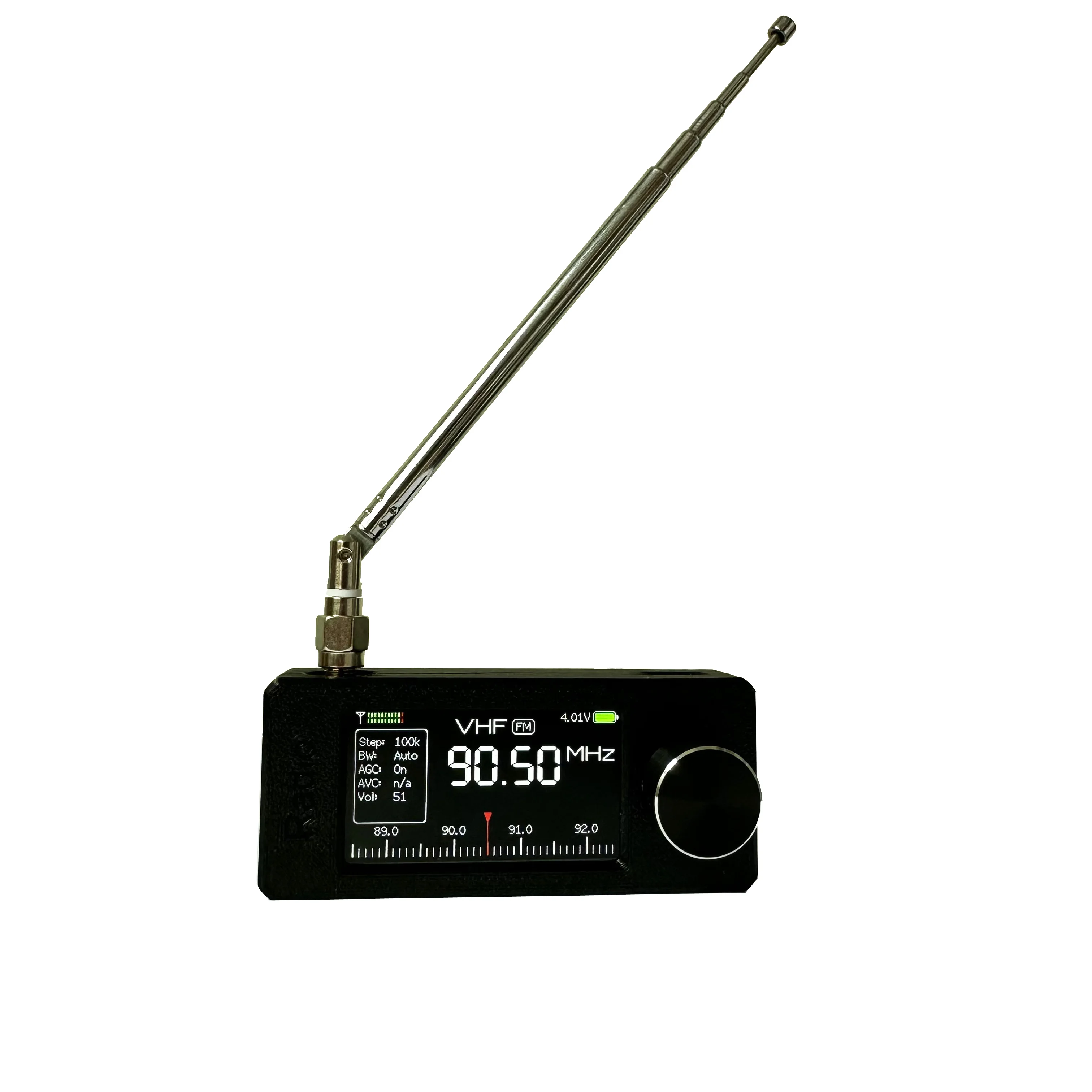 SI4732 0.5-108 ميجا هرتز راديو محمول جميع الموجات راديو استقبال LSB USB AM FM جيب راديو صغير HF SW MW VHF 1.9 بوصة IPS شاشة