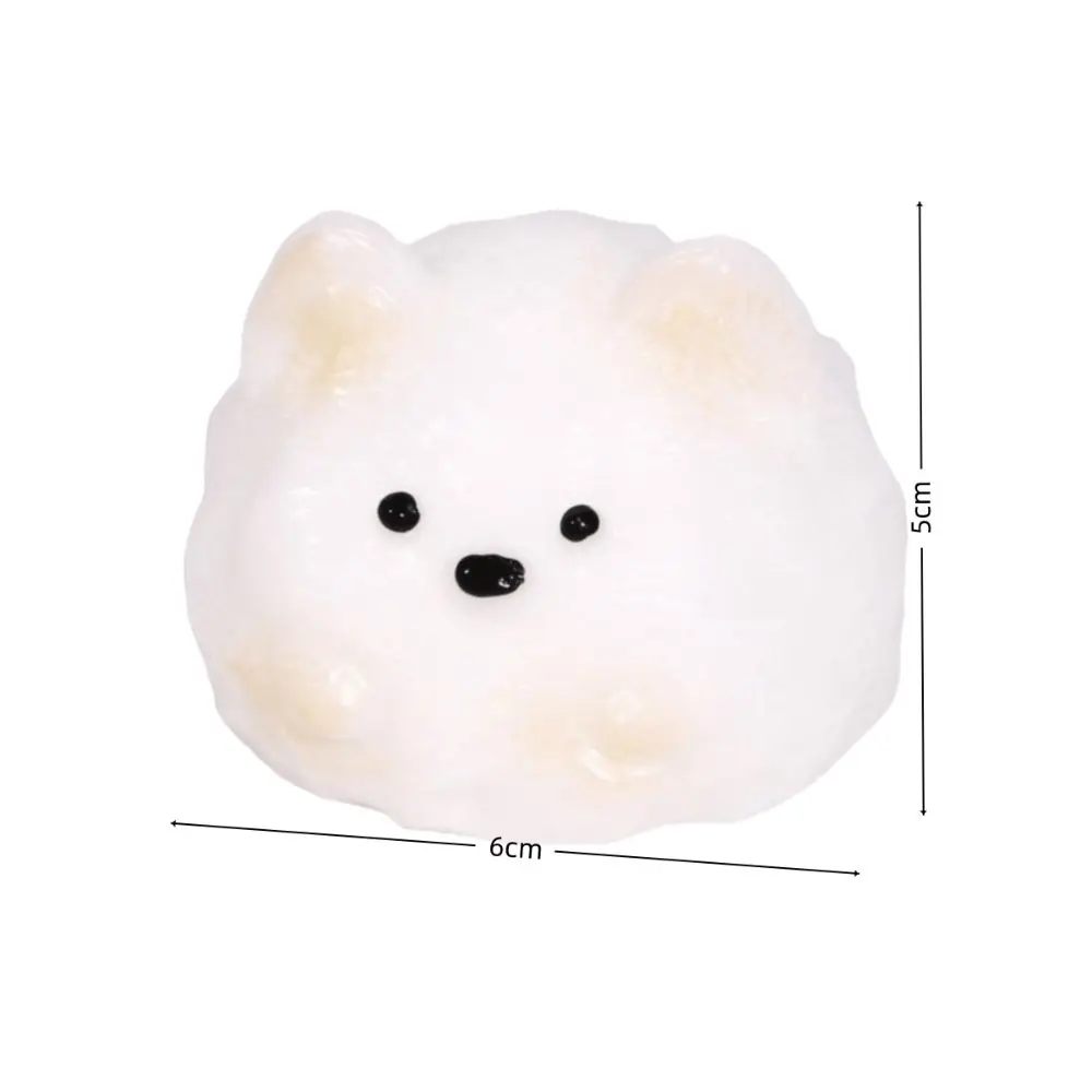 Lindo gato perro juguete blando alivio del estrés muñeca antiestrés dibujos animados muñeca para apretar blanco amarillo rebote lento pellizco juguete de descompresión