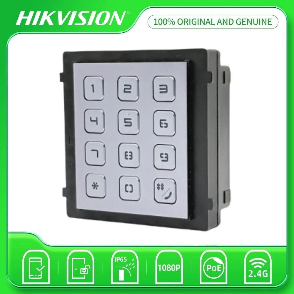 Hikvision DS-KD-KP KD8 Series Pro Modular Door Station Keypad Module Video Intercom Accessory For DS-KD8003-IME1