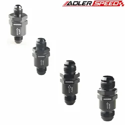 AN6 AN8 AN10 AN12 Aluminium Non Return One Way Check Valve Fuel EFI Fitting Adapter Black