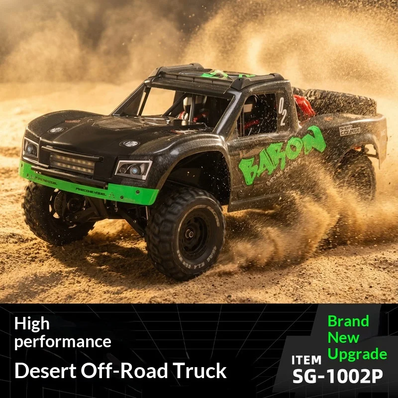 

Радиоуправляемый шорт-корс-трак SG-1002P 1/10 4WD, 80 км/ч, с бесщеточным двигателем и регулируемым гироскопом, высокоскоростной внедорожник для пустыни с поликарбонатным корпусом