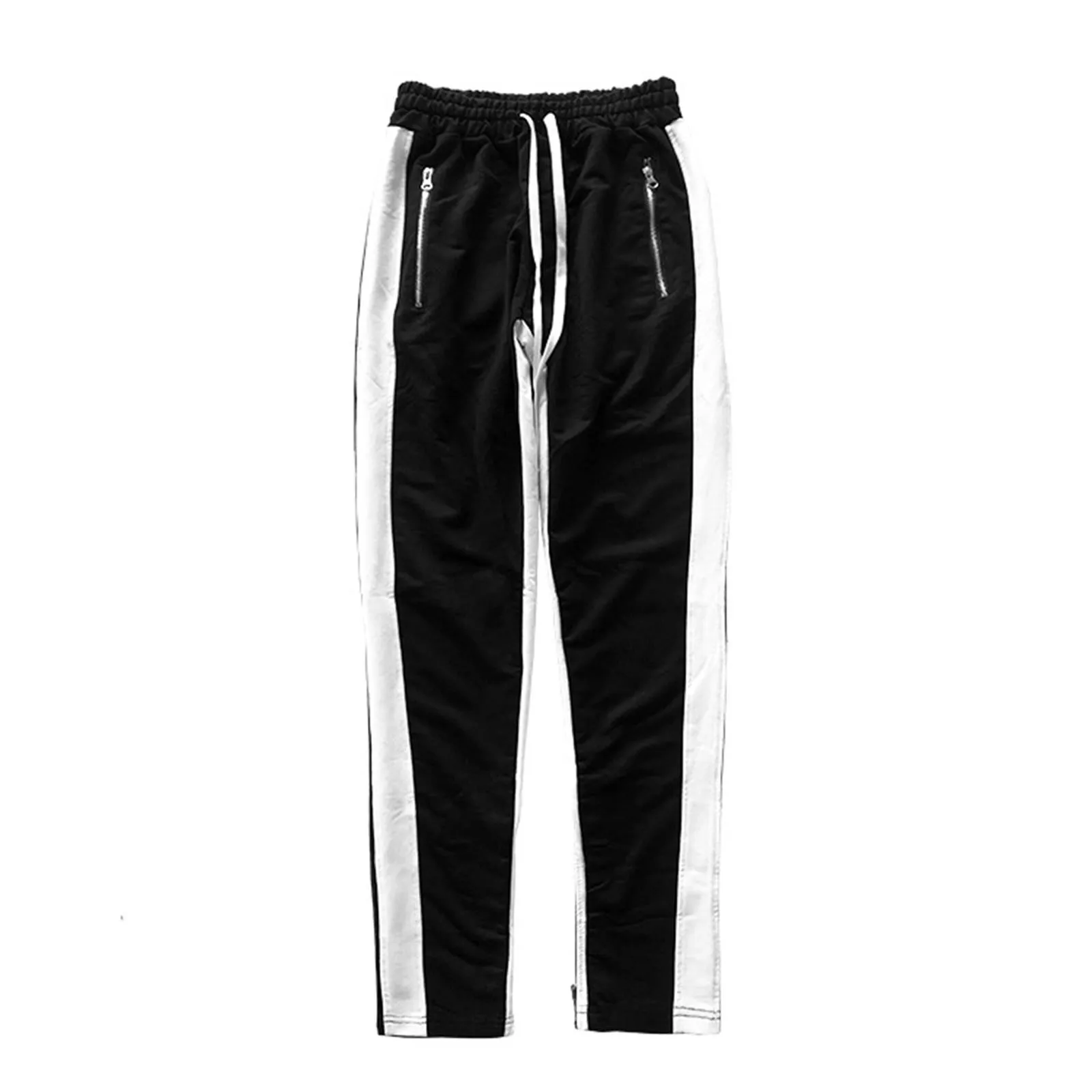 Mens Streetwear Premium Stacked Flare Fit Track Pants Workout Athletic Bottoms Jean Cut