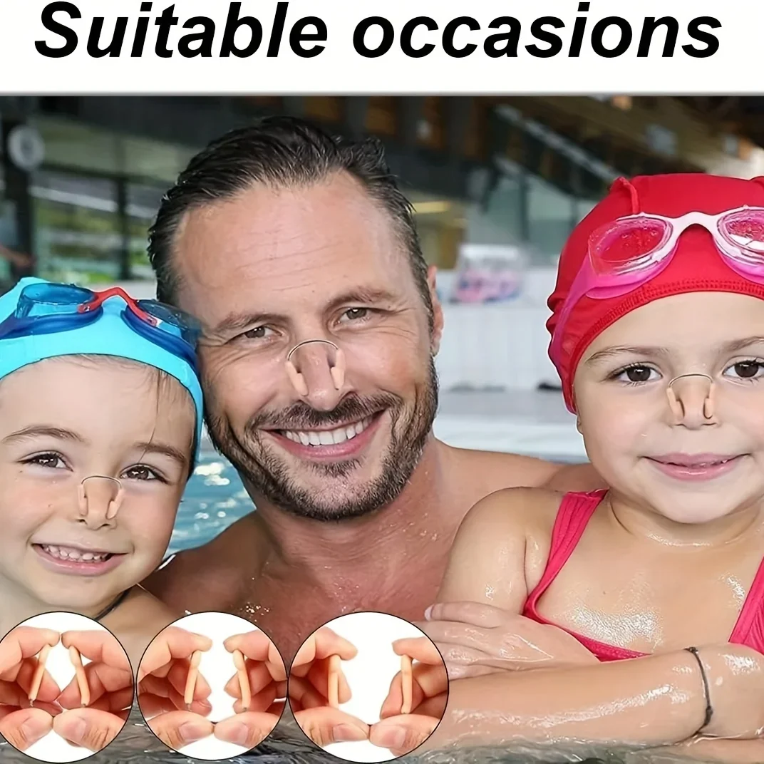 Steel Wire Nose Clip for Swimming Diving, Professional Training Accessory for Water Sports
