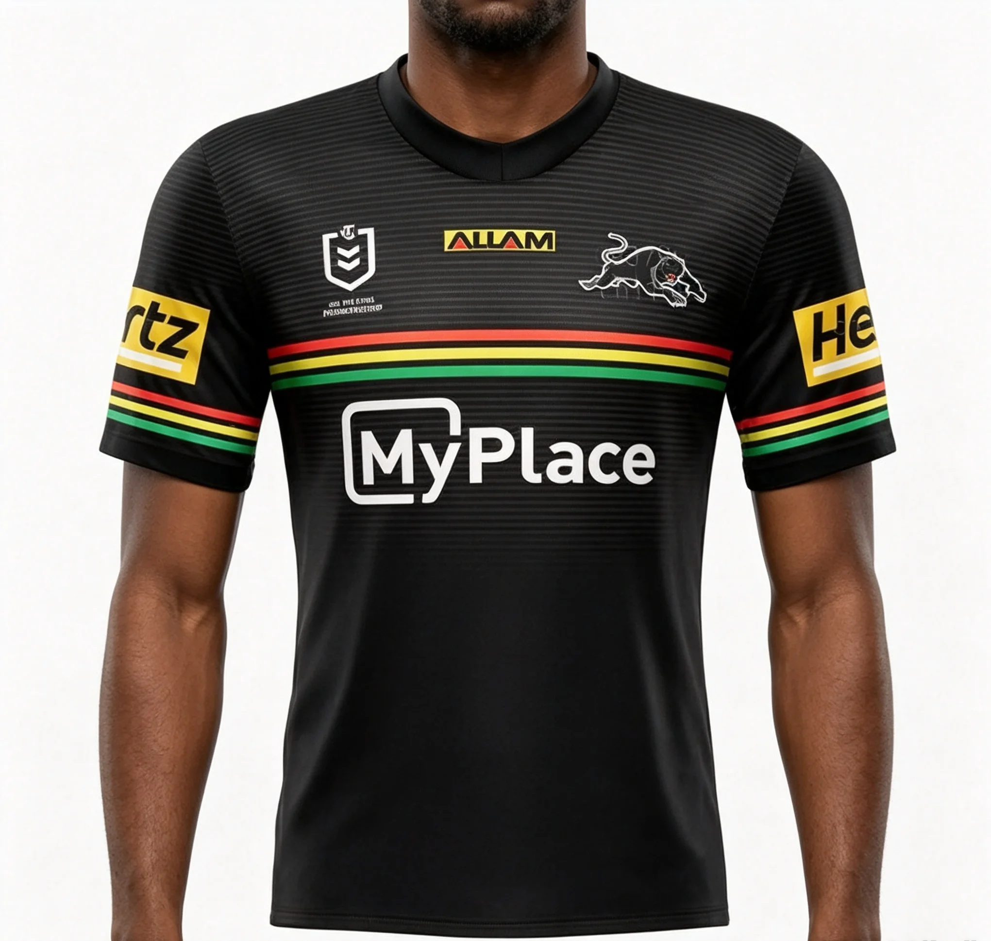 2026 NRL Olivgrünes Rugby-Trikot Trainingsanzug 3D-Druck Sommer-Sport Atmungsaktiv Schnelltrocknend Dünnes Familien-T-Shirt – Detail 1