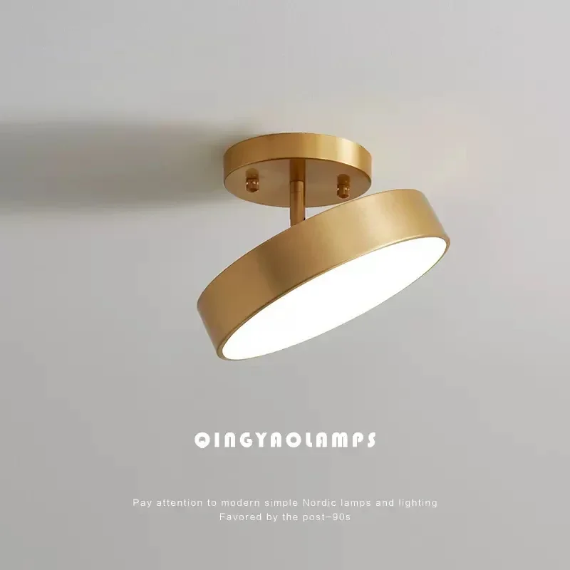 

LED Ceiling Light Lamp Nordic Round Gold Black chandelier For Bedroom Living Room light Entryway Corridor Aisle Decor Fixture