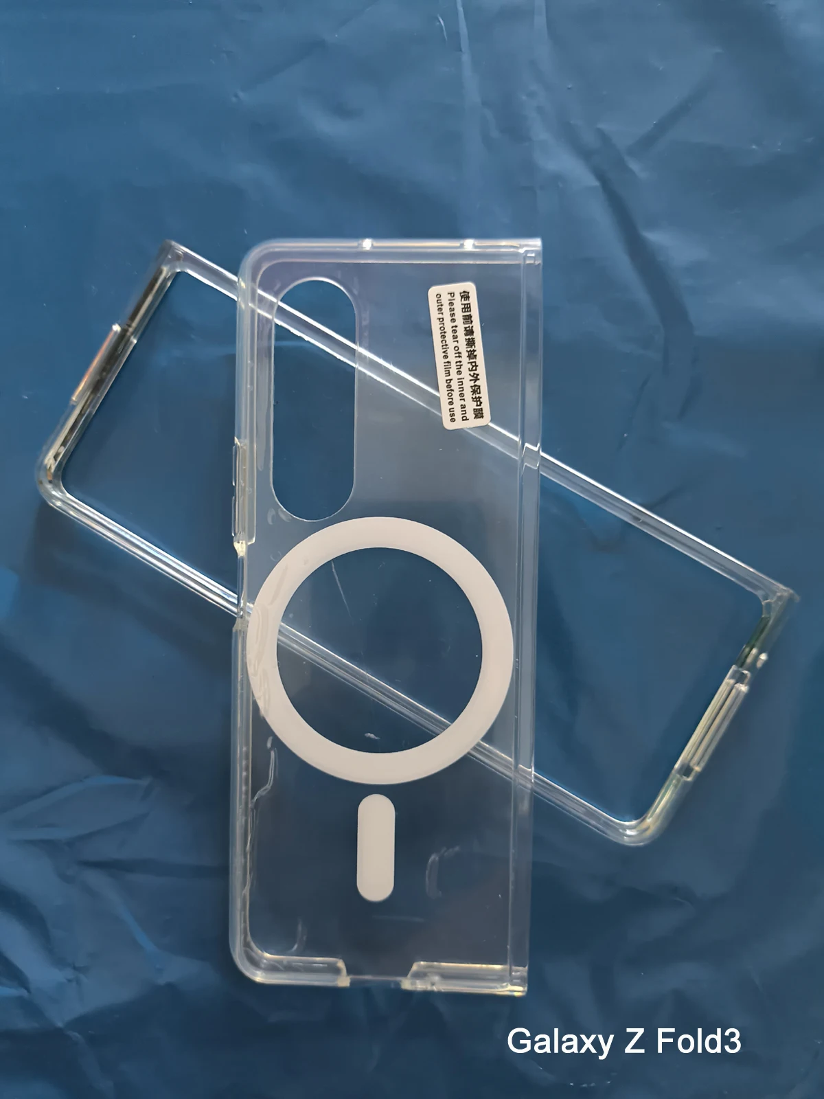 Magnetische kabellose Ladehülle für Samsung Galaxy Z Fold 8 Ultra 7 6 5 4 Z Fold4 Fold5 Fold6 Transparente stoßfeste Rückabdeckung – Detail 6