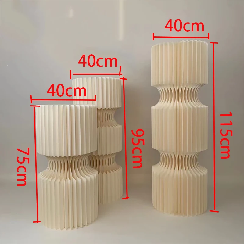 White Folding Cylindrical Cake Stand, Birthday Party Decoration Props, Wedding Decor, Backdrop Display Stand, Ramadan Decoration