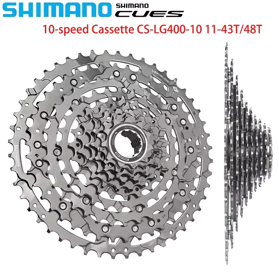 

SHIMANO CUES 10 Speed LG400 Freewheel For LINKGLIDE MTB Bicycle 11-43/48T Cassette Sprocket 11V For Mountain Bike Riding Part