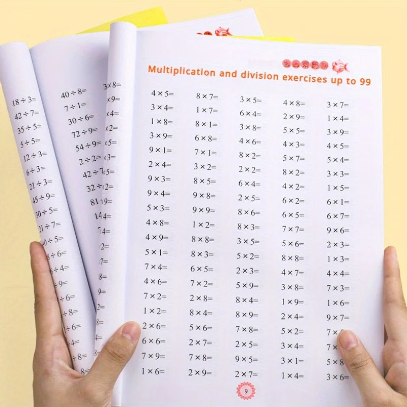 Libro de ejercicios Times Tables: multiplicación y división dentro de 99 - Ejercicios para memorizar el trabajo matemático de la tabla de multiplicación