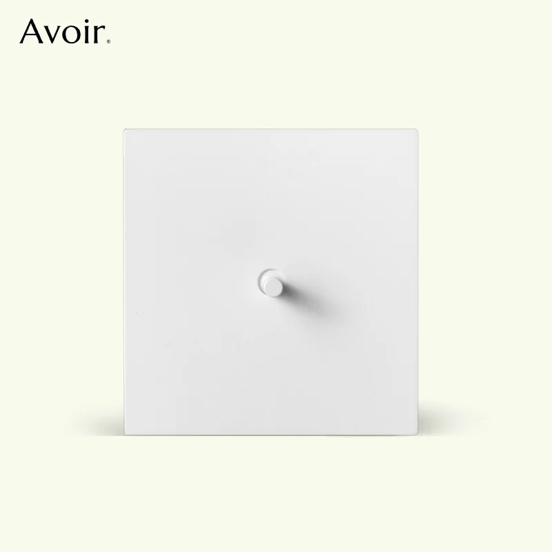 

Avoir White Toggle Switch Stainless Steel Wall Power Socket Type-C Charging Port Double EU French UK Outlet Retro Light Switches