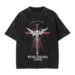 Washed T Shirts NEX GEN Brings Me the Horizons BMTH Hip Hop Vintage T-Shirts Oversize Streetwear Tops Tee Shirt for Men Women