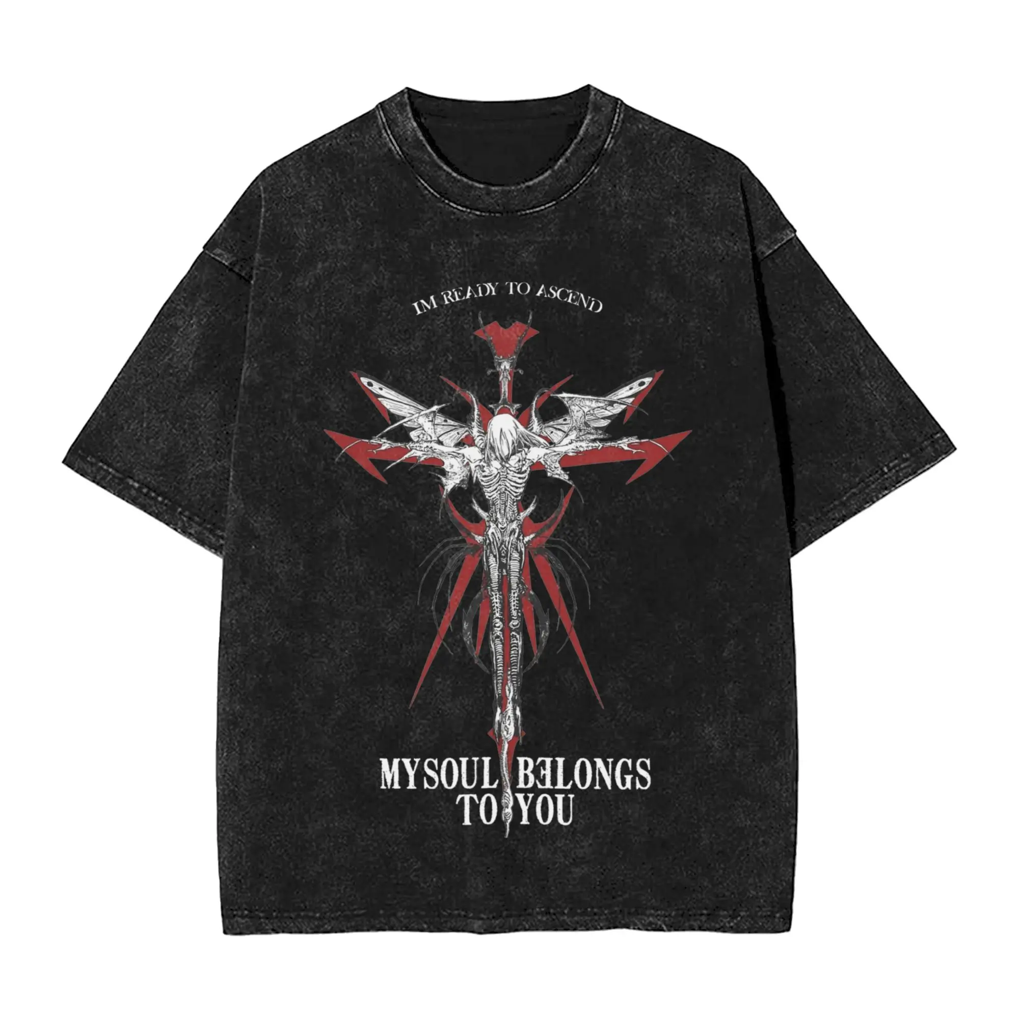 Washed T Shirts NEX GEN Brings Me the Horizons BMTH Hip Hop Vintage T-Shirts Oversize Streetwear Tops Tee Shirt for Men Women