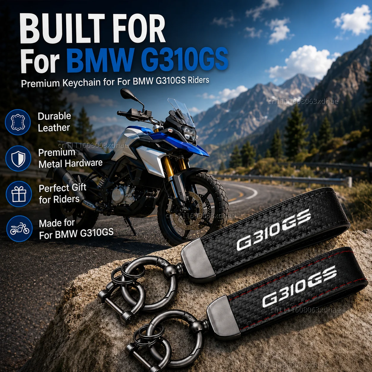 High-Grade Leather Motorcycle Keychain Holder Keyring Accessories For BMW G310GS G 310GS G 310 GS 2017-2021