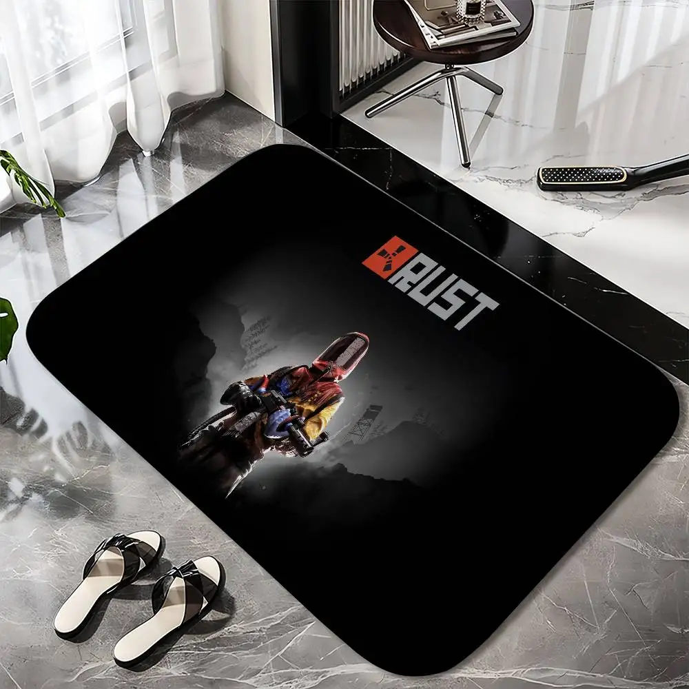 

Backlight Gaming Rust Floor Mat Printed Large Carpets Room And Bedroom Carpets Bathroom Anti Slip Door MATS Small Carpets
