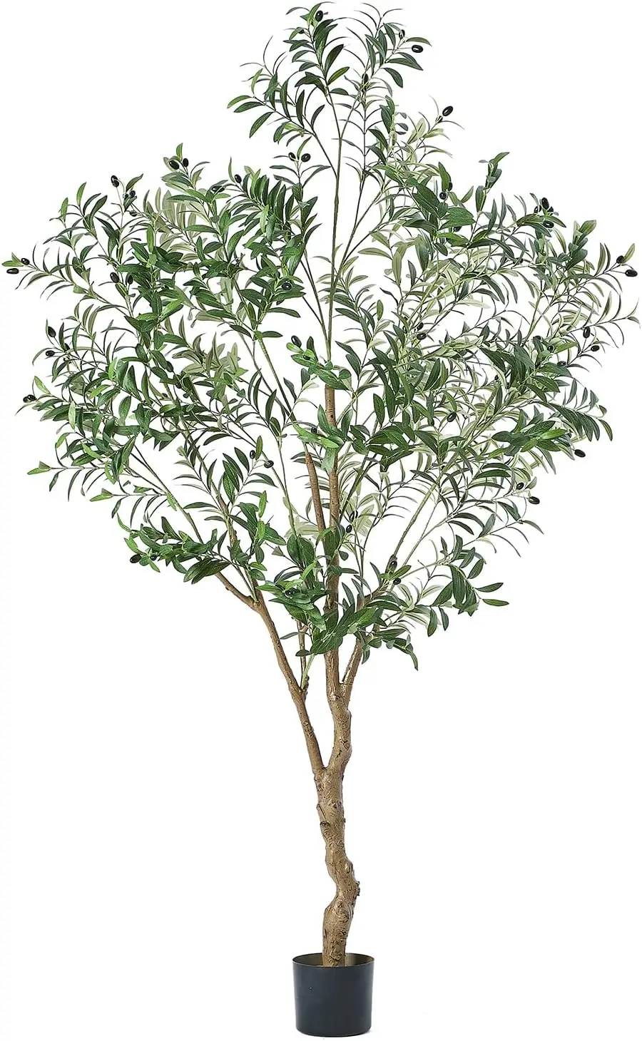 

7FT Olive Tree Artificial Plant Decor - Tall Fake Tree for Home Decor Faux Plant Indoor 2000 Leaves Artificial Olive Tree