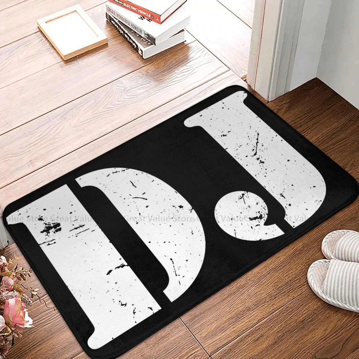 DJ Music Art Bath Non-Slip Carpet Electronic Dance Music DJing Living Room Mat Entrance Door Doormat Floor Decoration Rug