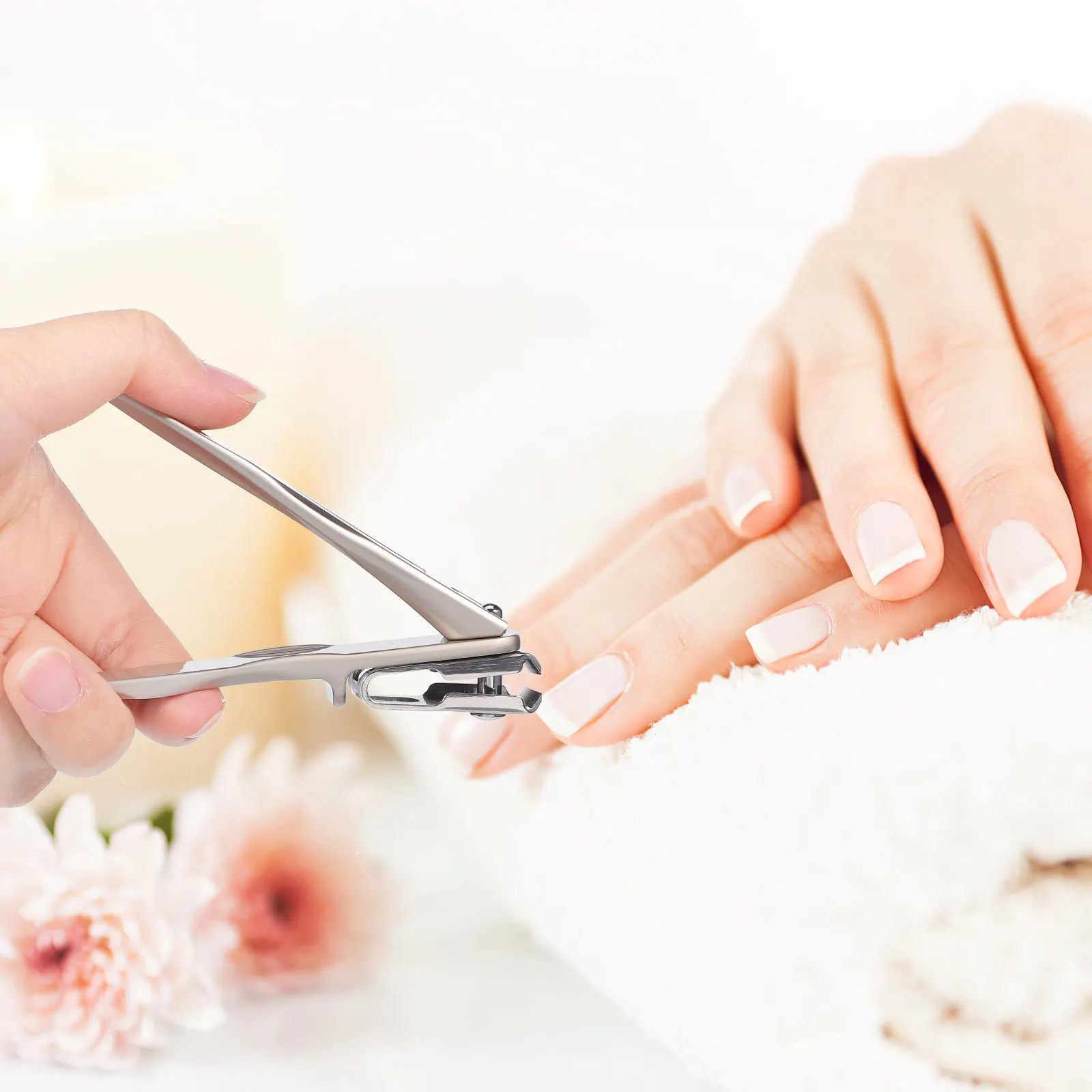 

1 Set Clipper Set Stainless Steel Rotatable Nail Cutter With File For Fingernails Toenails Manicure Trimmer Nail Clippers For