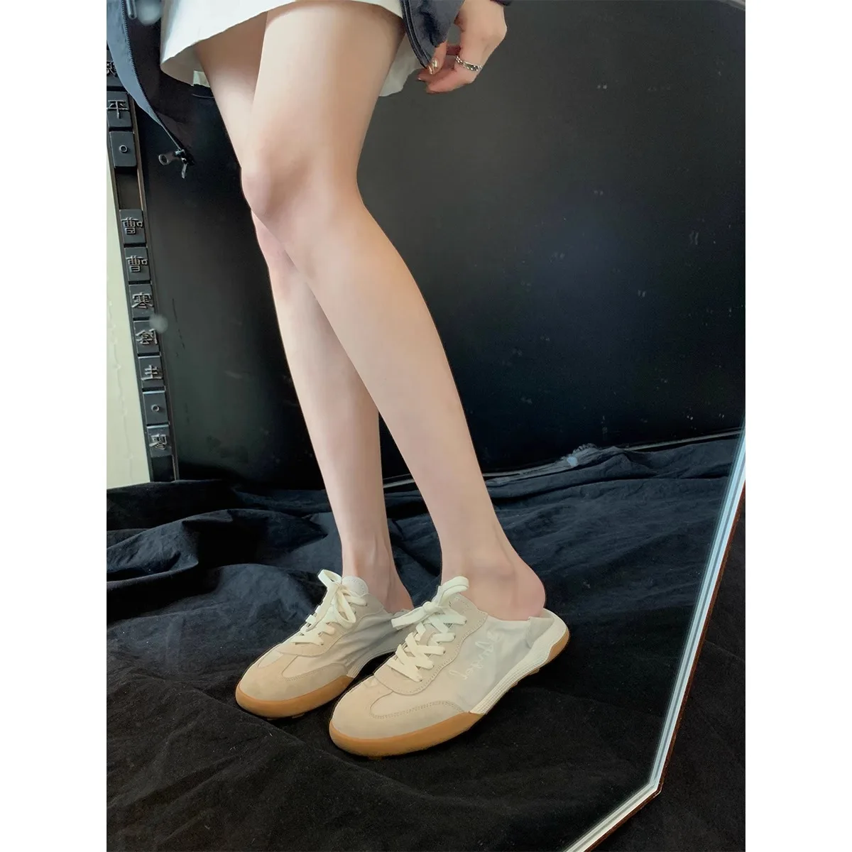 

Ballet Lithe Series~Genuine Leather Casual German Training Shoes for Women's Summer New Soft Sole Breathable Sports Board Shoes