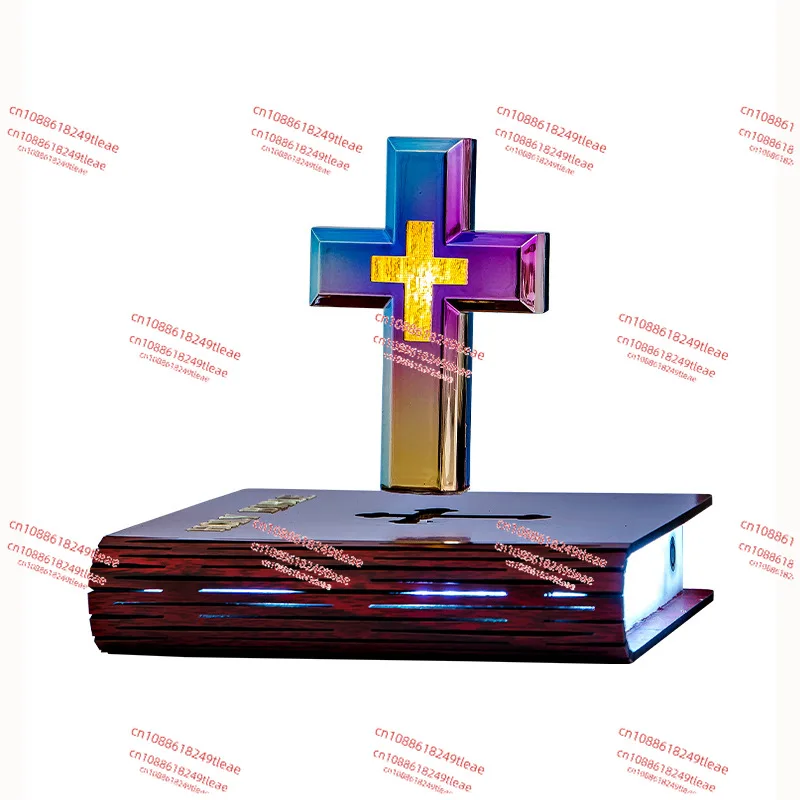 

Levitating Cross Lamp Floating Bible Cross Christian Decoration for Room Home Study Christmas Gifts Easter Gift