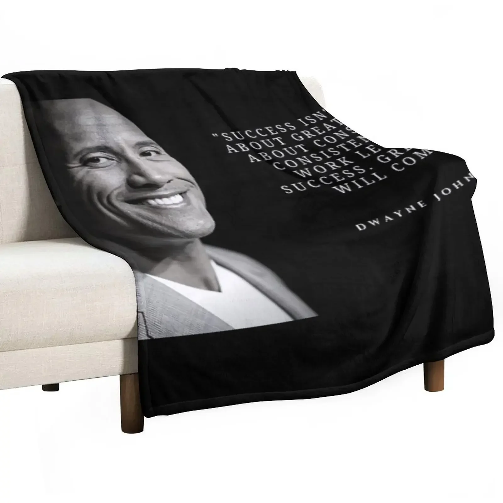 

dwayne johnson quotes Throw Blanket Hair Travel Blankets