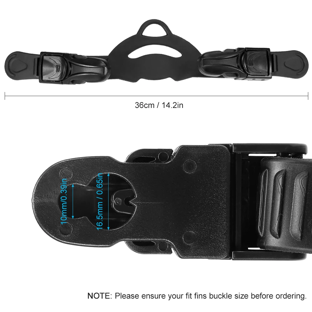 Fins Strap  Adjustable Fins Replacement Buckle Strap for Diving  Adjustable Fins Replacement Adjustable Fins Replacement Strap