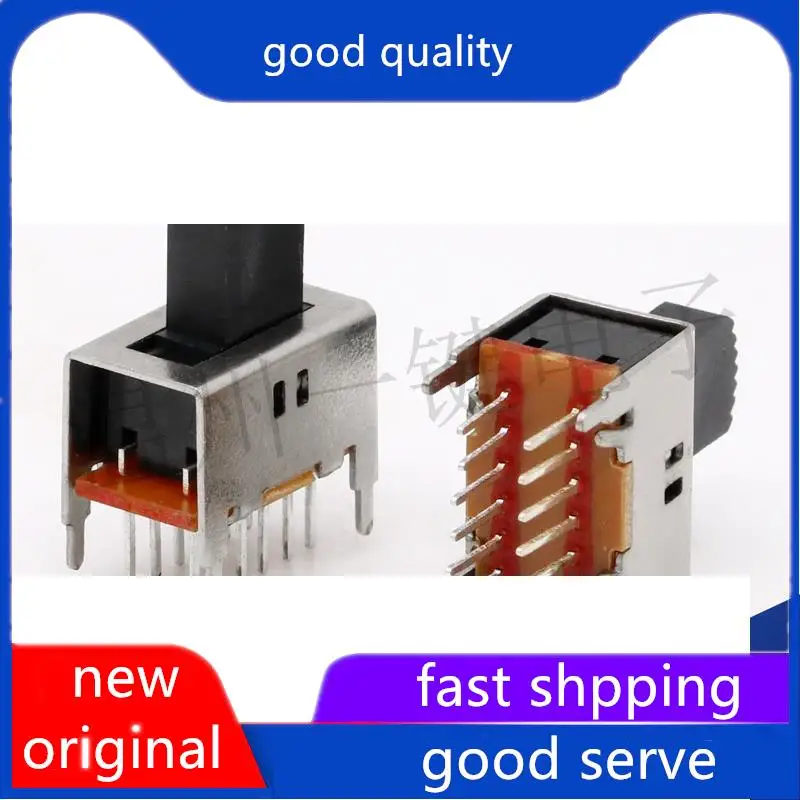 10pcs original new SS-42D01 (4P2T) toggle switch 12 pin 2-speed vertical switch plug-in 15 * 9.6 type toggle